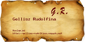 Gellisz Rudolfina névjegykártya